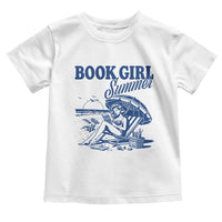Book Girl Summer Toddler T Shirt Funny Beach Book Lover Gift