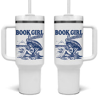 Book Girl Summer Tumbler With Handle Funny Beach Book Lover Gift