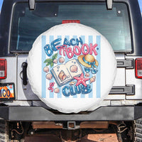 Beach Book Club Spare Tire Cover Bookworm Summer Vacation Graphic