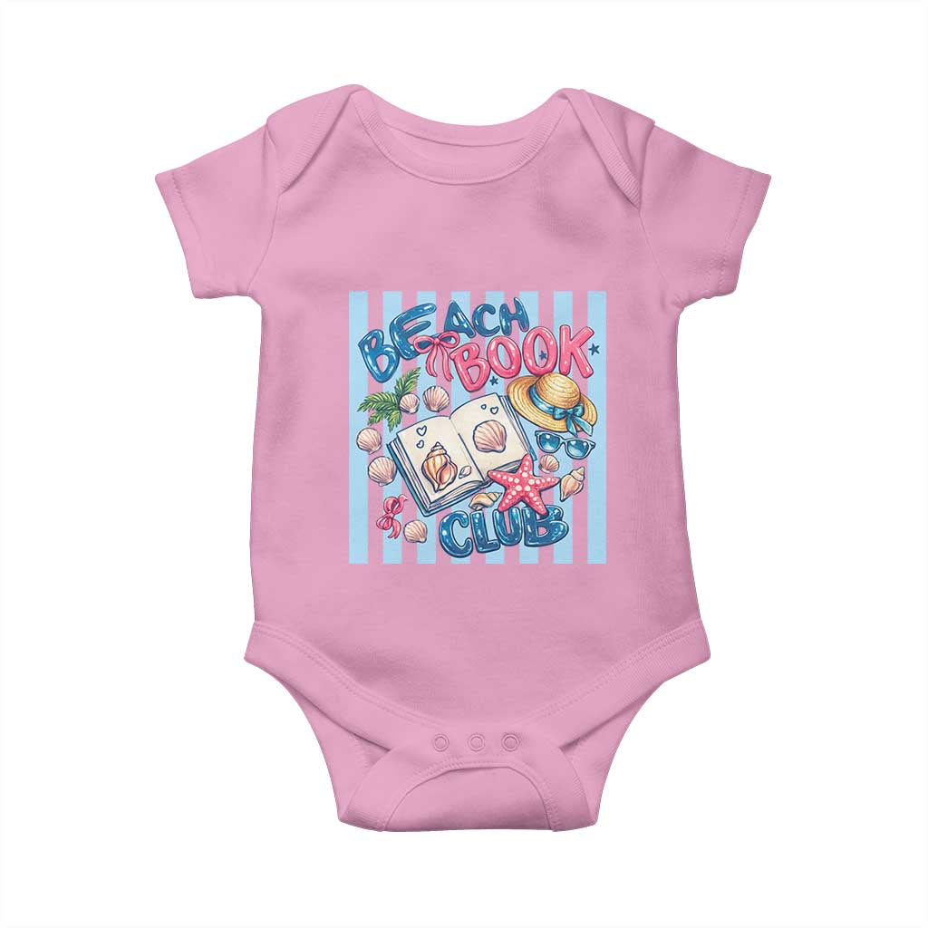 Beach Book Club Baby Onesie Bookworm Summer Vacation Graphic
