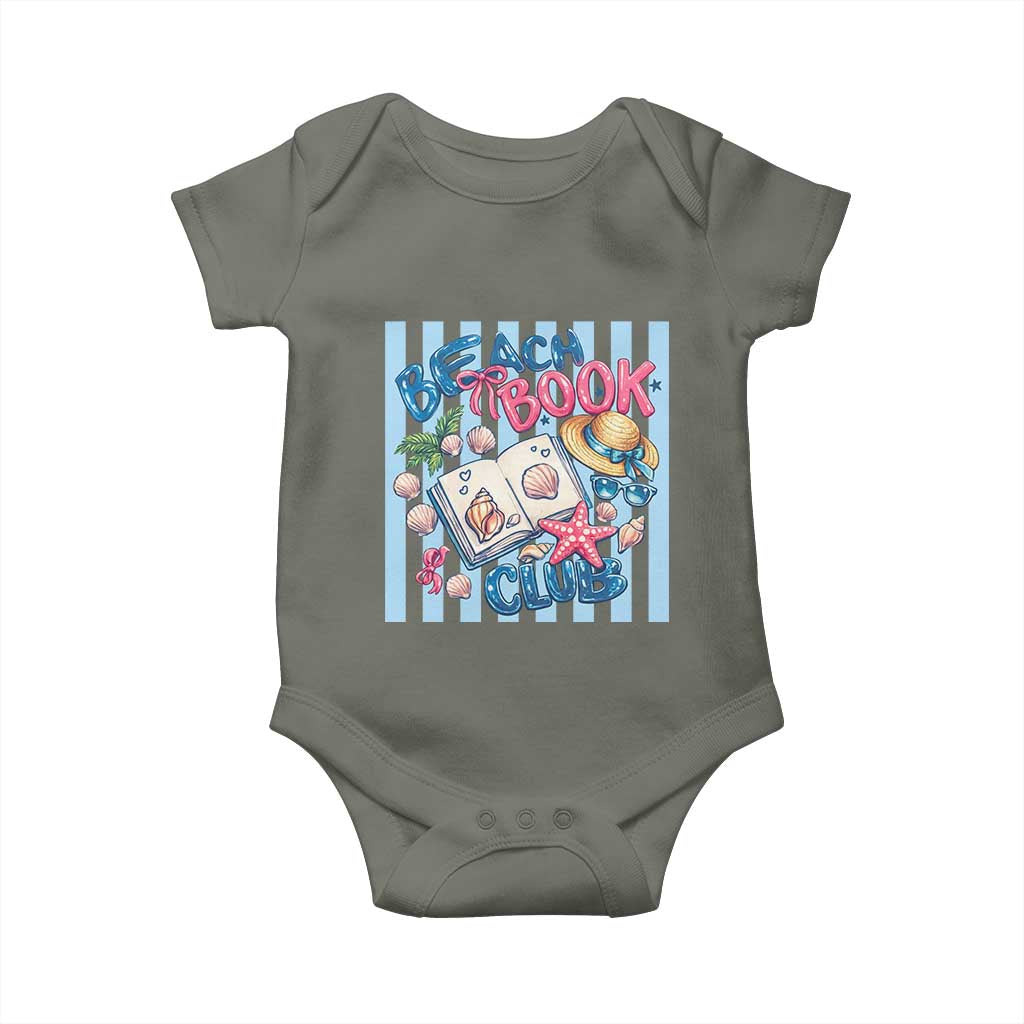 Beach Book Club Baby Onesie Bookworm Summer Vacation Graphic