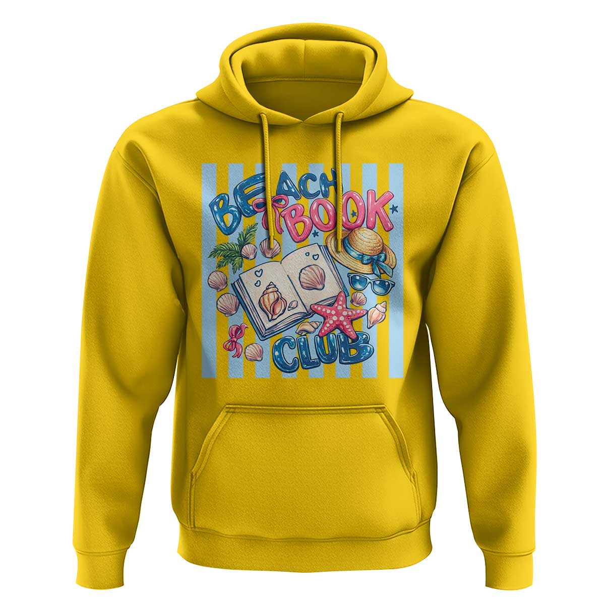 Beach Book Club Hoodie Bookworm Summer Vacation Graphic