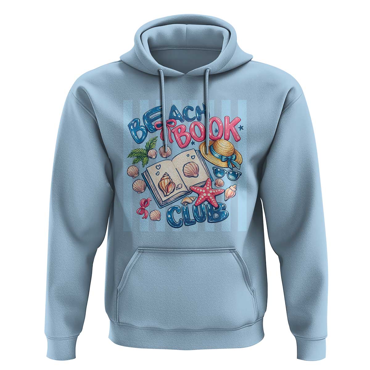 Beach Book Club Hoodie Bookworm Summer Vacation Graphic