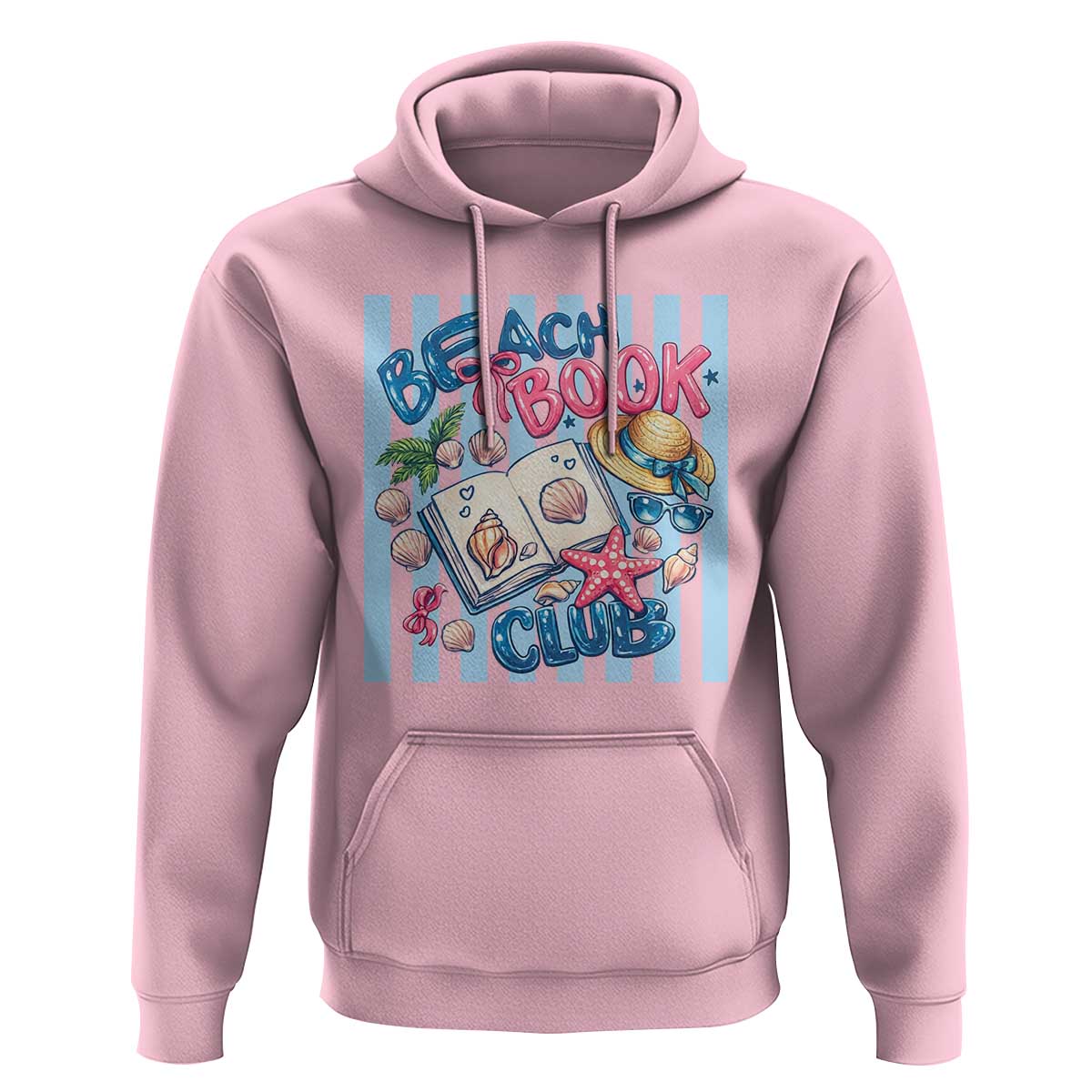 Beach Book Club Hoodie Bookworm Summer Vacation Graphic