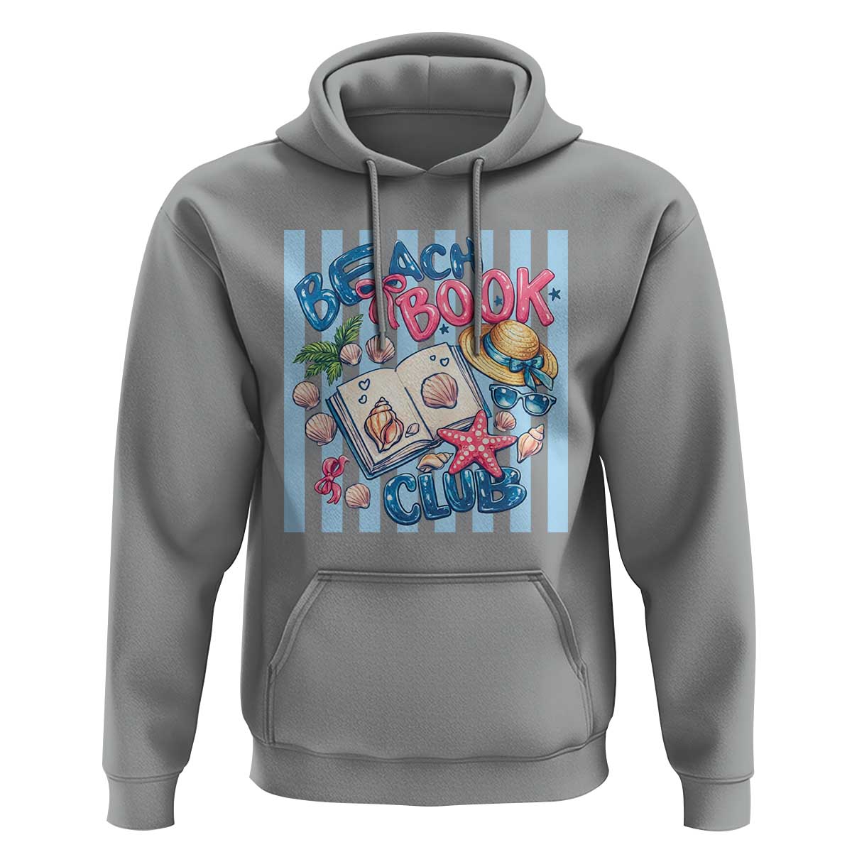 Beach Book Club Hoodie Bookworm Summer Vacation Graphic