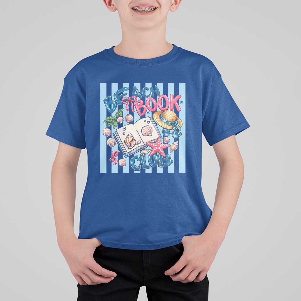 Beach Book Club T Shirt For Kid Bookworm Summer Vacation Graphic