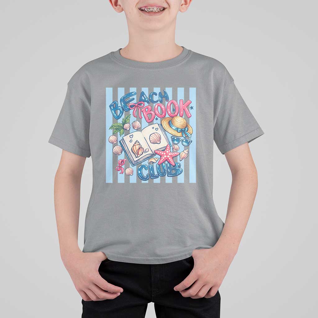 Beach Book Club T Shirt For Kid Bookworm Summer Vacation Graphic