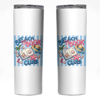 Beach Book Club Skinny Tumbler Bookworm Summer Vacation Graphic