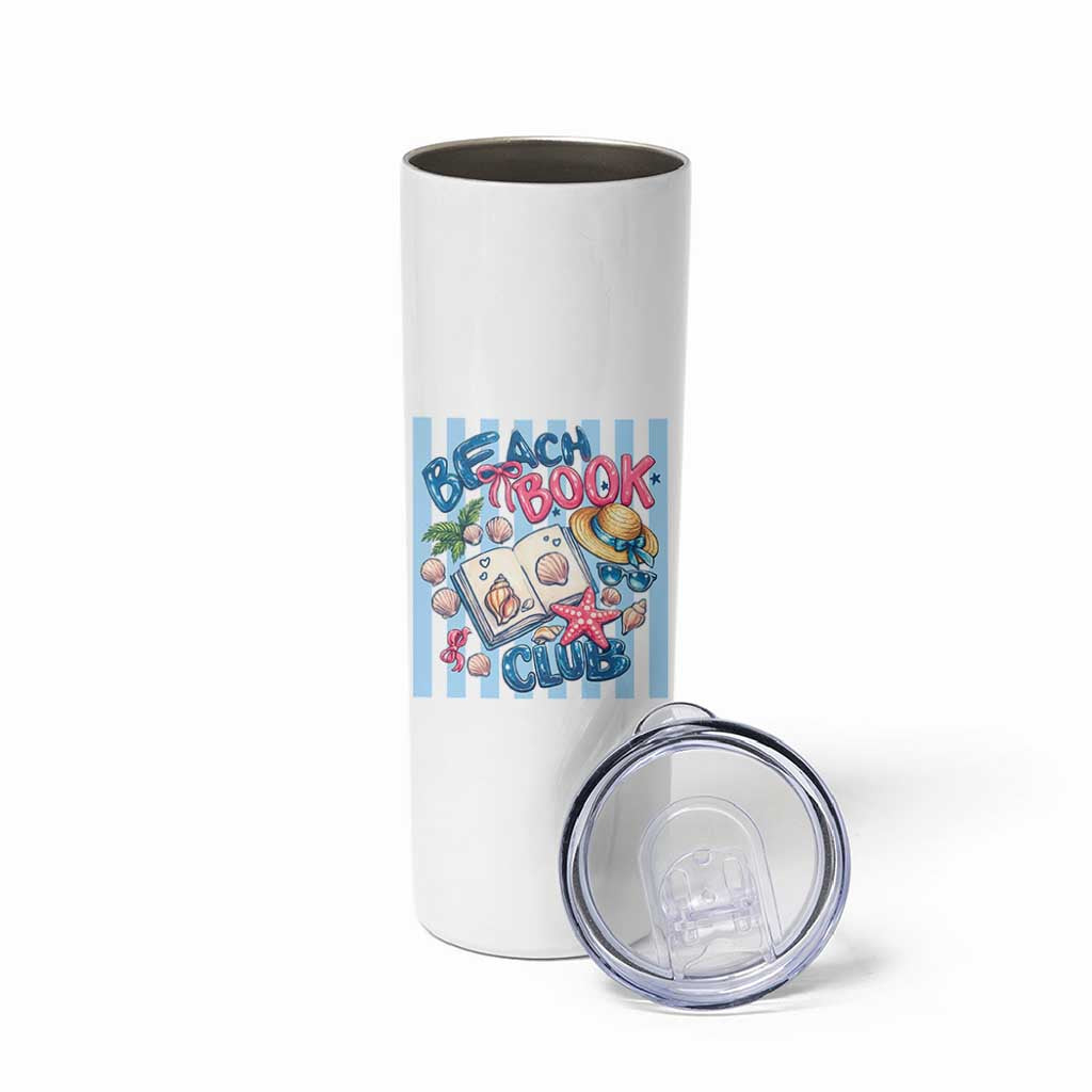 Beach Book Club Skinny Tumbler Bookworm Summer Vacation Graphic