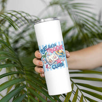 Beach Book Club Skinny Tumbler Bookworm Summer Vacation Graphic