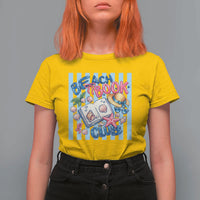 Beach Book Club T Shirt For Women Bookworm Summer Vacation Graphic