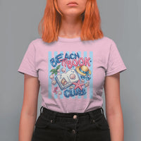 Beach Book Club T Shirt For Women Bookworm Summer Vacation Graphic