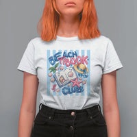 Beach Book Club T Shirt For Women Bookworm Summer Vacation Graphic