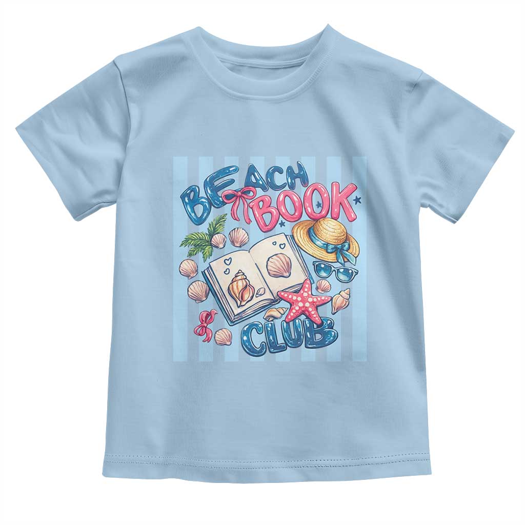 Beach Book Club Toddler T Shirt Bookworm Summer Vacation Graphic
