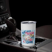 Beach Book Club Tumbler Cup Bookworm Summer Vacation Graphic