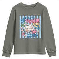 Beach Book Club Youth Sweatshirt Bookworm Summer Vacation Graphic