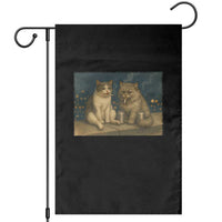 Funny Smoking Cat Garden Flag Meme Cool Kitten With Cigarette