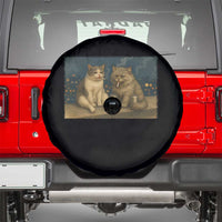 Funny Smoking Cat Spare Tire Cover Meme Cool Kitten With Cigarette