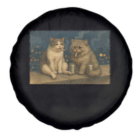 Funny Smoking Cat Spare Tire Cover Meme Cool Kitten With Cigarette