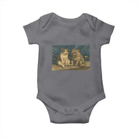 Funny Smoking Cat Baby Onesie Meme Cool Kitten With Cigarette