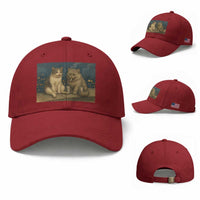 Funny Smoking Cat Baseball Cap Meme Cool Kitten With Cigarette