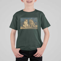 Funny Smoking Cat T Shirt For Kid Meme Cool Kitten With Cigarette