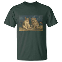 Funny Smoking Cat T Shirt Meme Cool Kitten With Cigarette