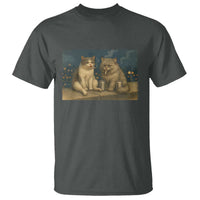 Funny Smoking Cat T Shirt Meme Cool Kitten With Cigarette