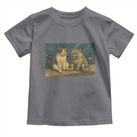 Funny Smoking Cat Toddler T Shirt Meme Cool Kitten With Cigarette