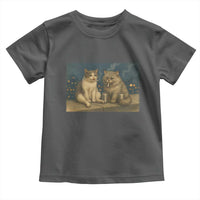 Funny Smoking Cat Toddler T Shirt Meme Cool Kitten With Cigarette