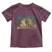Funny Smoking Cat Toddler T Shirt Meme Cool Kitten With Cigarette