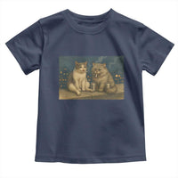 Funny Smoking Cat Toddler T Shirt Meme Cool Kitten With Cigarette