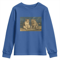 Funny Smoking Cat Youth Sweatshirt Meme Cool Kitten With Cigarette