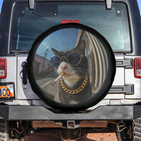 Smoking Cat Spare Tire Cover Meme Funny Cool Kitten TS12