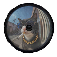 Smoking Cat Spare Tire Cover Meme Funny Cool Kitten TS12