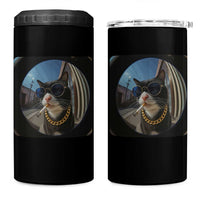 Smoking Cat 4 in 1 Can Cooler Tumbler Meme Funny Cool Kitten