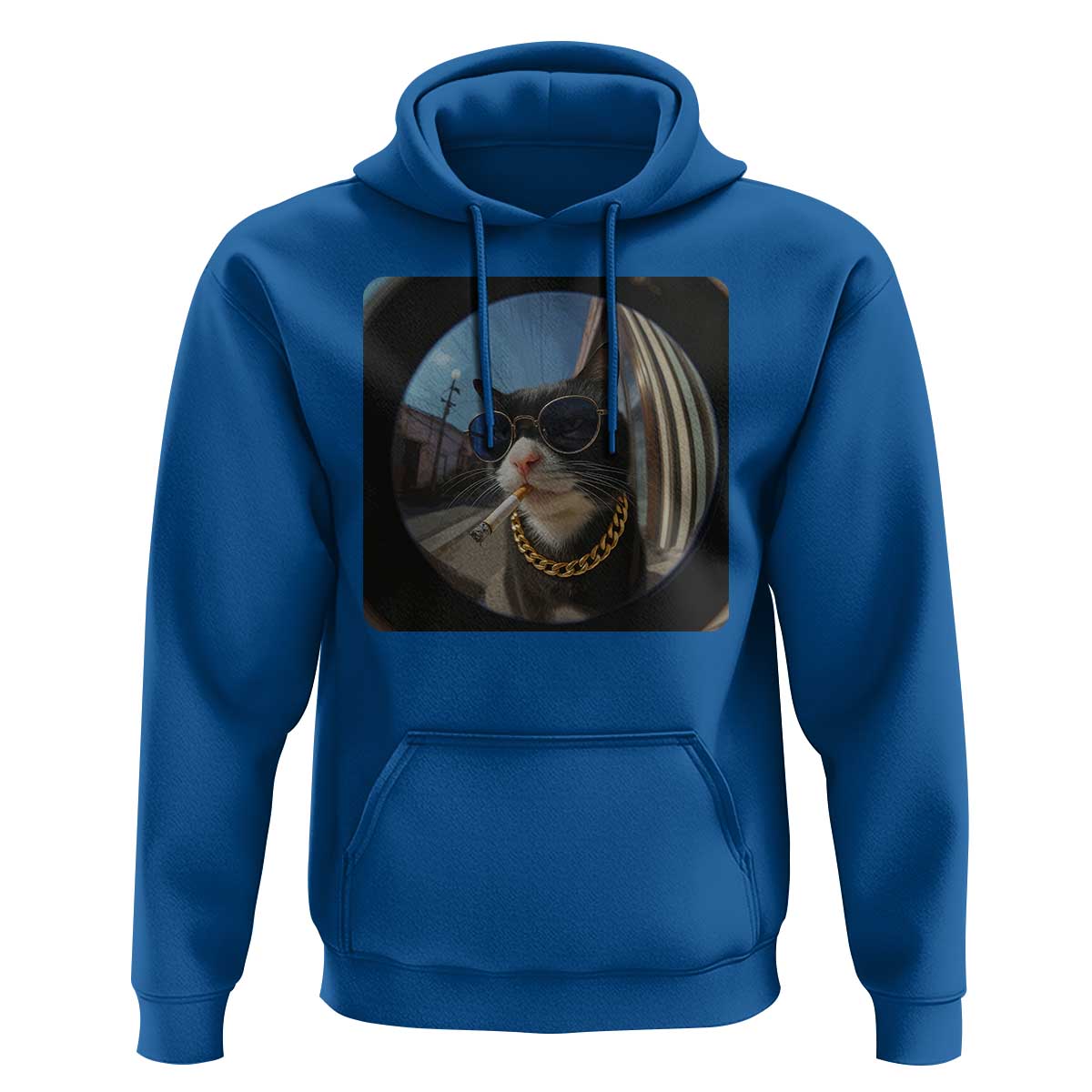 Smoking Cat Hoodie Meme Funny Cool Kitten - Wonder Print Shop