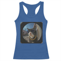 Smoking Cat Racerback Tank Top Meme Funny Cool Kitten - Wonder Print Shop