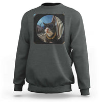 Smoking Cat Sweatshirt Meme Funny Cool Kitten - Wonder Print Shop