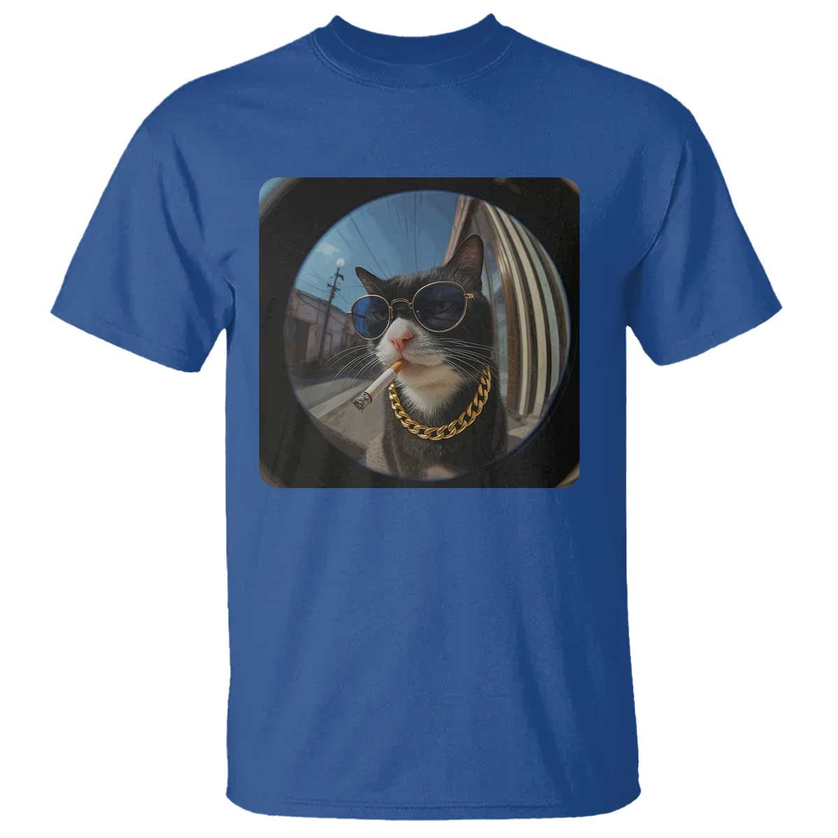 Smoking Cat T Shirt Meme Funny Cool Kitten - Wonder Print Shop