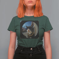 Smoking Cat T Shirt For Women Meme Funny Cool Kitten - Wonder Print Shop