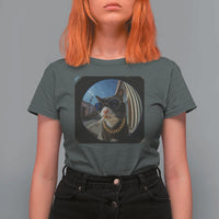 Smoking Cat T Shirt For Women Meme Funny Cool Kitten - Wonder Print Shop