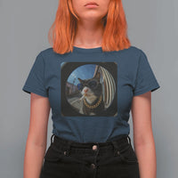 Smoking Cat T Shirt For Women Meme Funny Cool Kitten - Wonder Print Shop