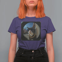 Smoking Cat T Shirt For Women Meme Funny Cool Kitten - Wonder Print Shop