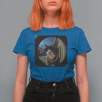 Smoking Cat T Shirt For Women Meme Funny Cool Kitten - Wonder Print Shop