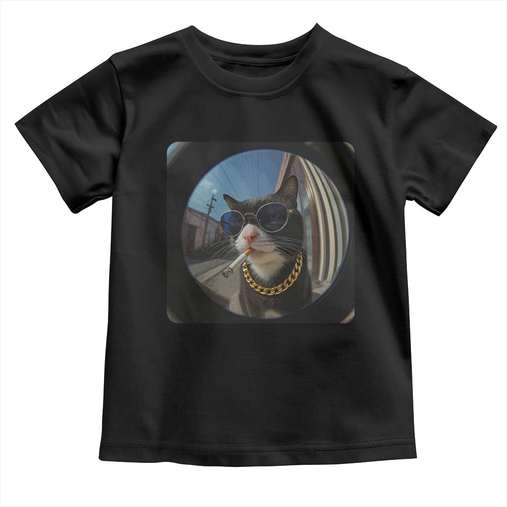 Smoking Cat Toddler T Shirt Meme Funny Cool Kitten - Wonder Print Shop