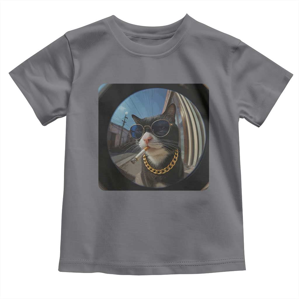 Smoking Cat Toddler T Shirt Meme Funny Cool Kitten - Wonder Print Shop