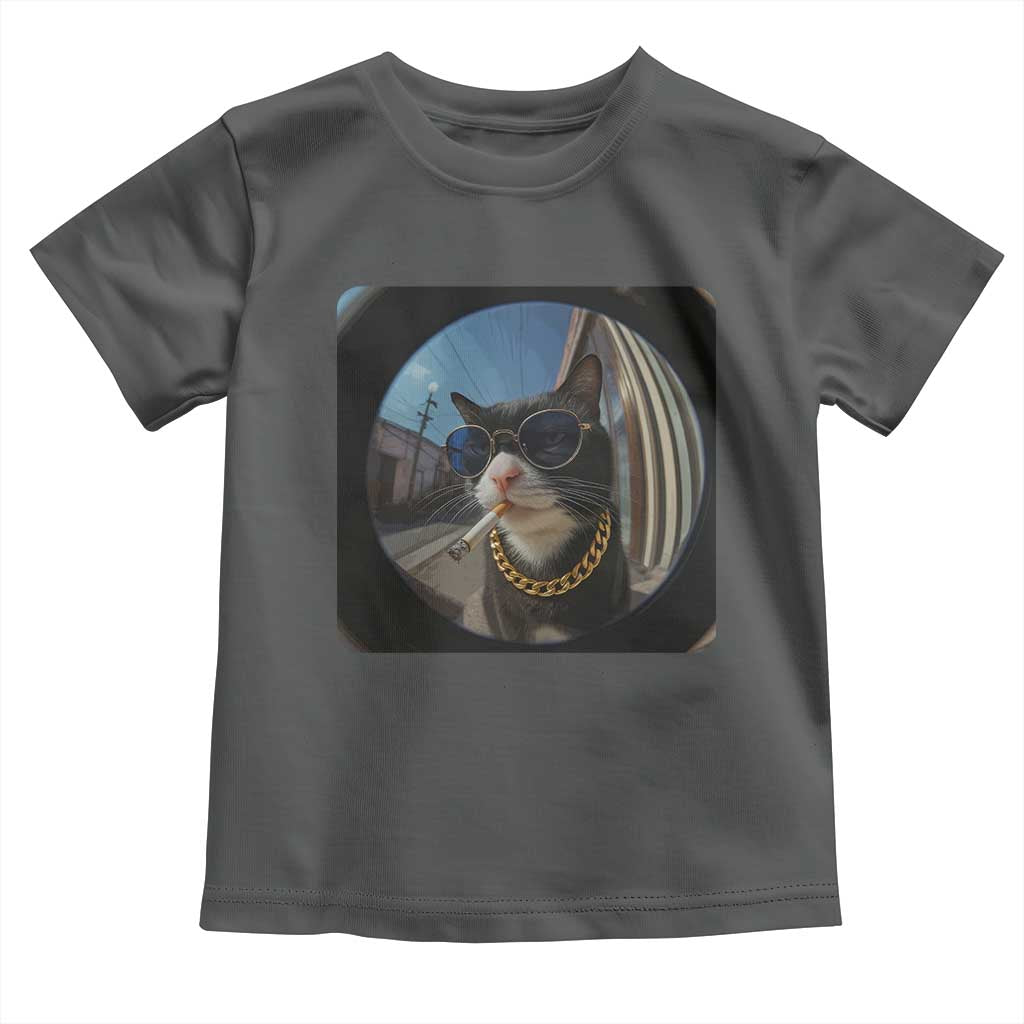 Smoking Cat Toddler T Shirt Meme Funny Cool Kitten - Wonder Print Shop