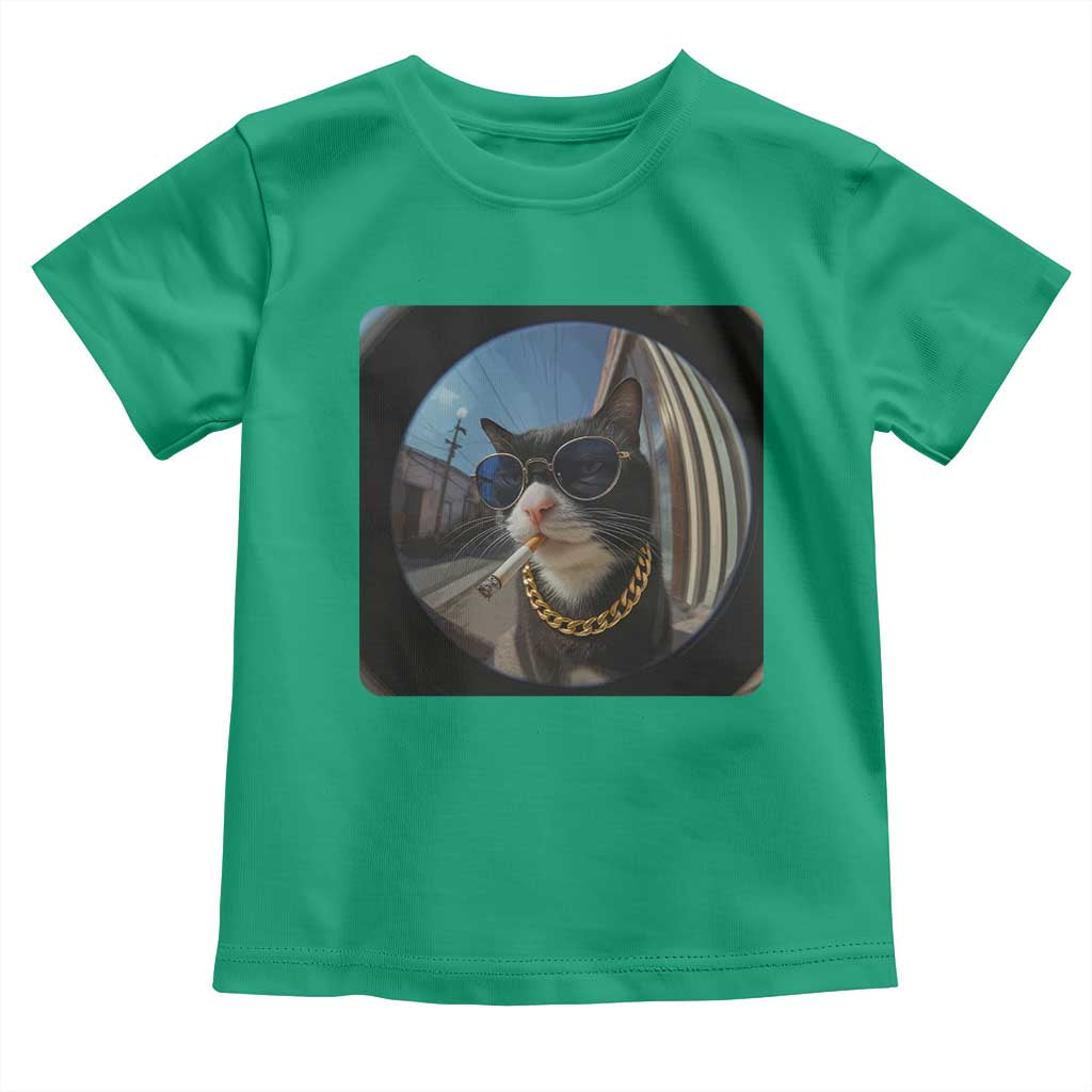 Smoking Cat Toddler T Shirt Meme Funny Cool Kitten - Wonder Print Shop