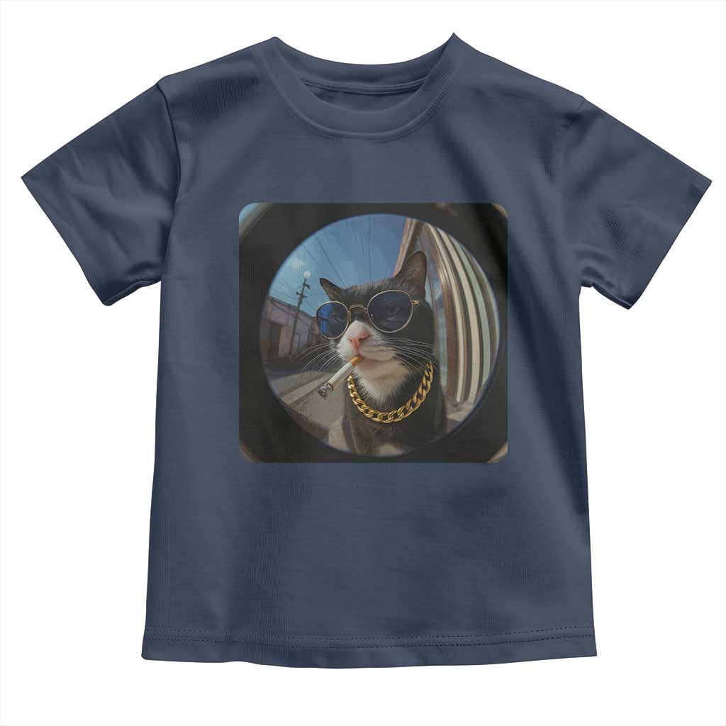 Smoking Cat Toddler T Shirt Meme Funny Cool Kitten - Wonder Print Shop